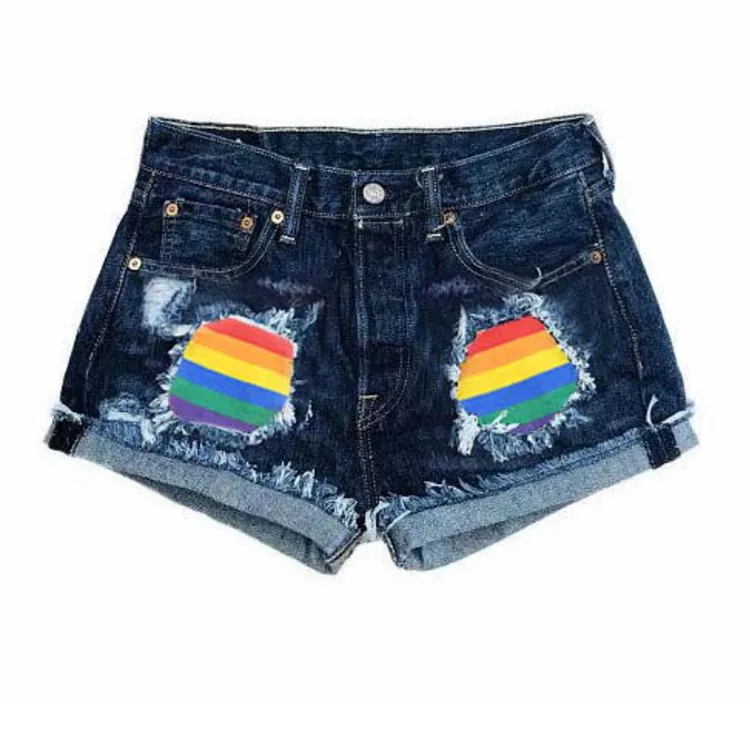 Short LGBT en jeans