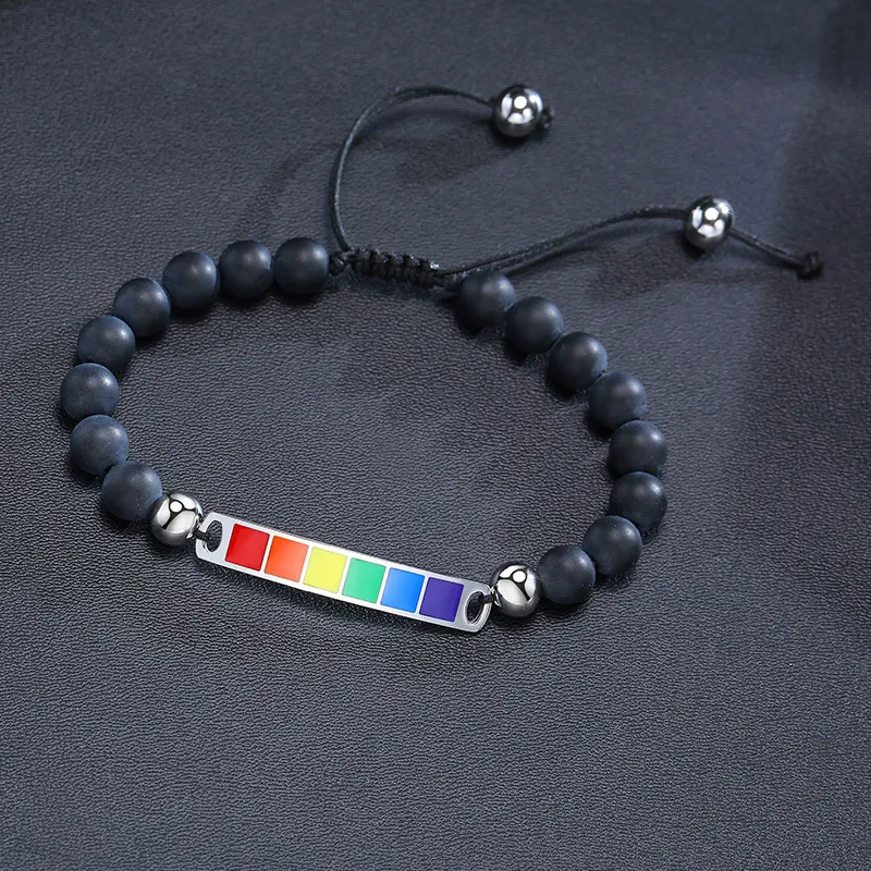 Bracelet Arc-en-ciel Perlé