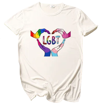 T-shirt main LGBT