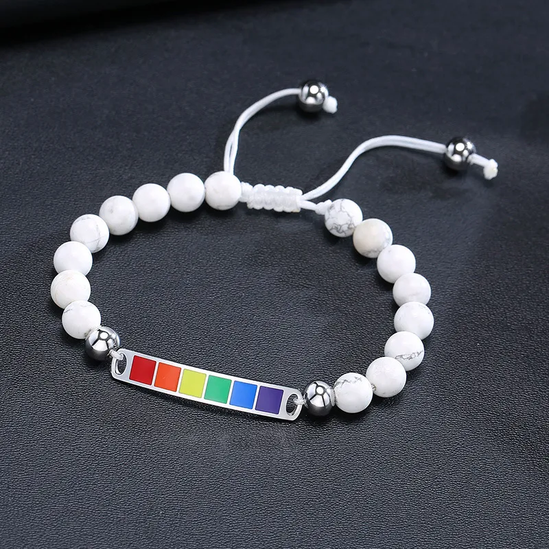 Bracelet Arc-en-ciel Perlé – Image 2