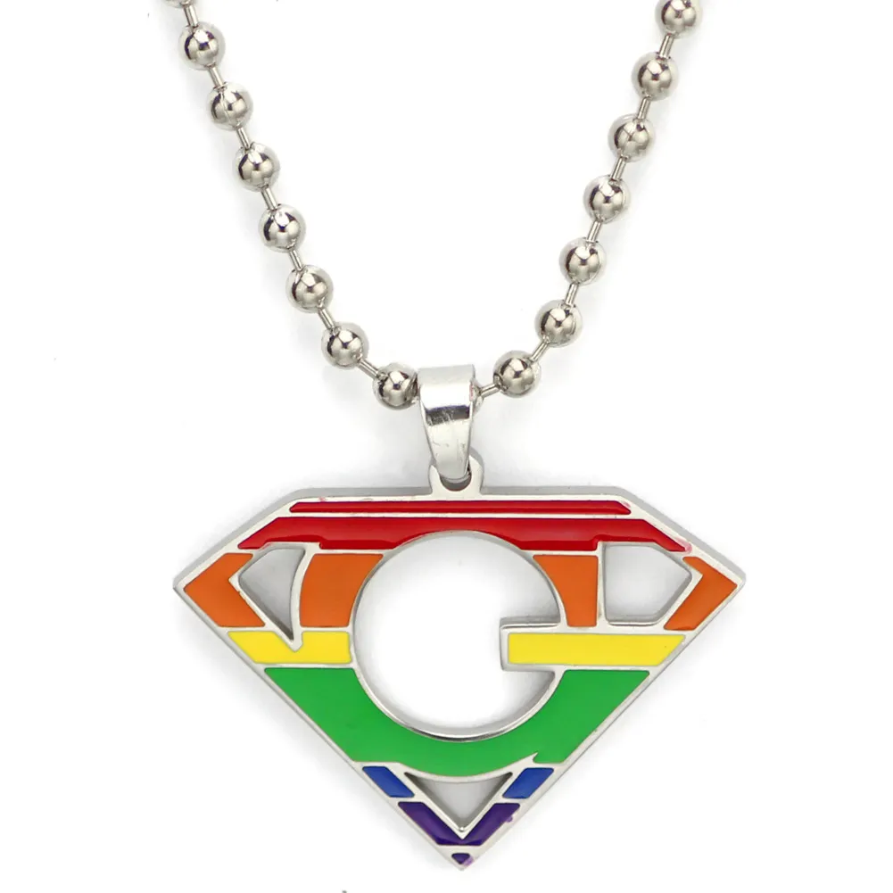 Collier LGBT géométrique