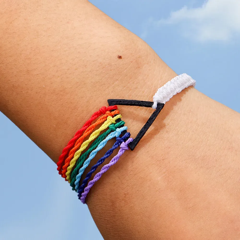 Bracelet arc-en-ciel tresse – Image 2