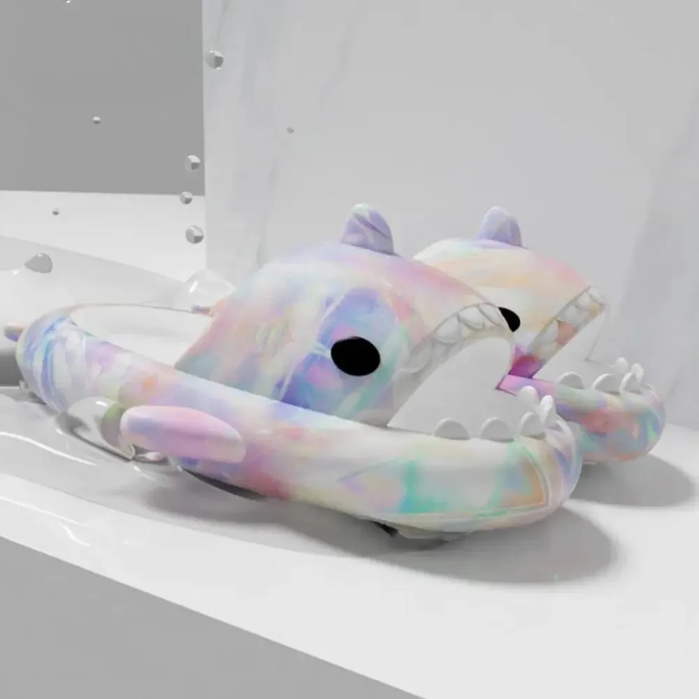 Claquettes Requin Arc-en-ciel