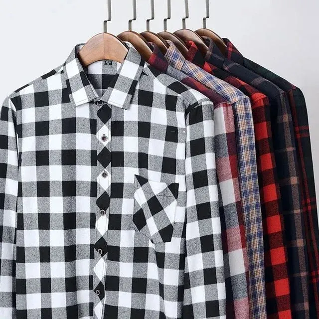 Chemise à carreaux à manches longues – Image 2