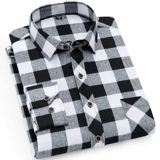Chemise à carreaux à manches longues – Image 3
