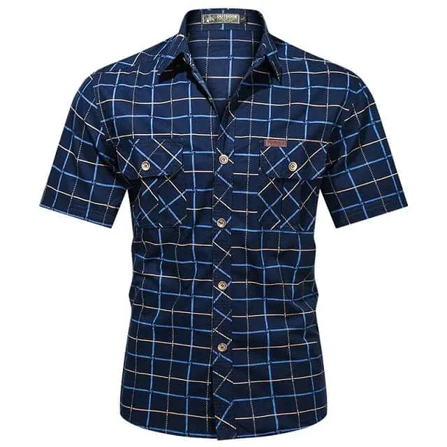 Chemise à carreaux homme