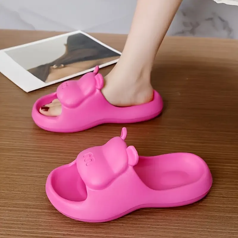 Claquette Femme Animaux Hippopotame – Image 2