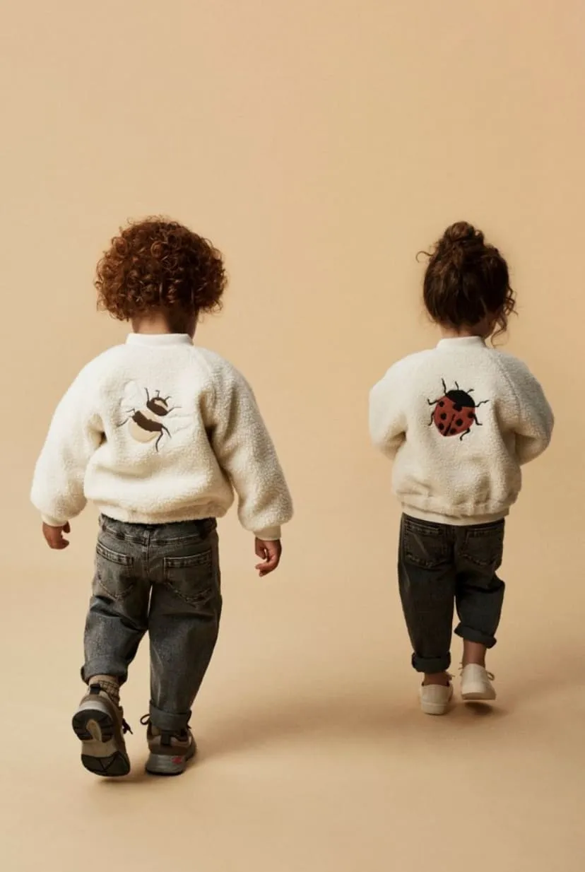 Veste bomber sherpa enfant | Ladybug – Lil Atelier – Image 4