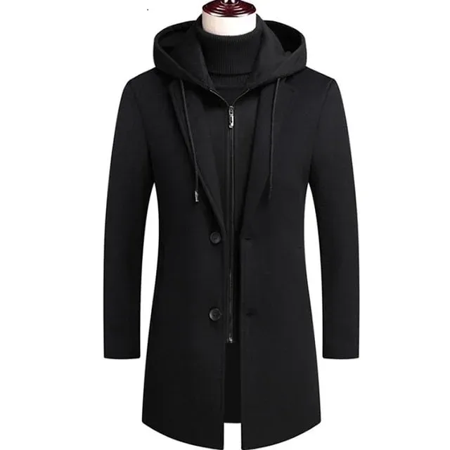 Manteau à capuche homme