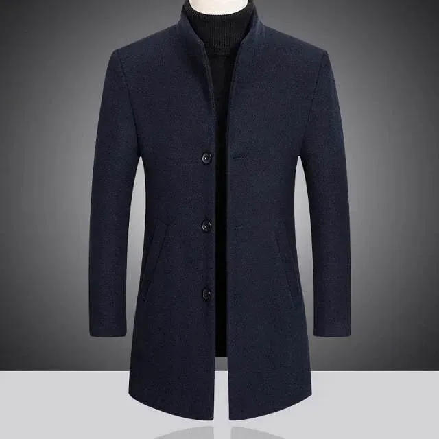 Manteau en laine col montant – Image 3