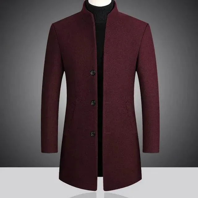 Manteau en laine col montant – Image 4