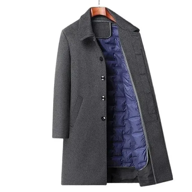 Manteau trench chaud homme