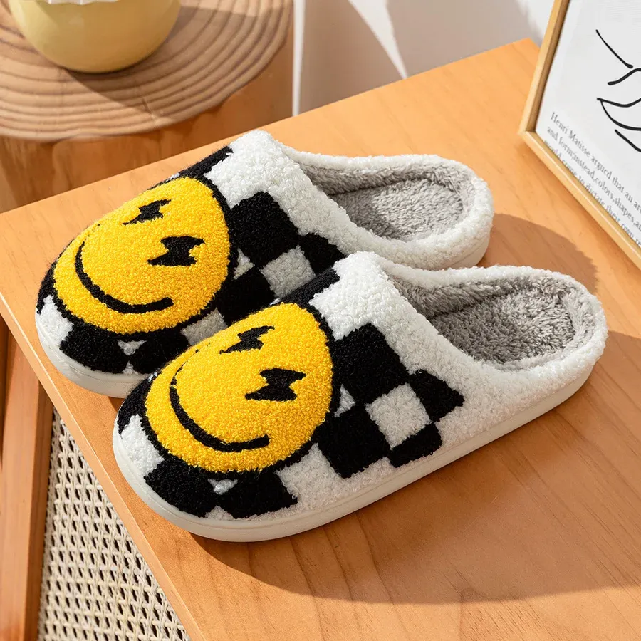 Chaussons Smiley Mule à Carreaux – Image 2