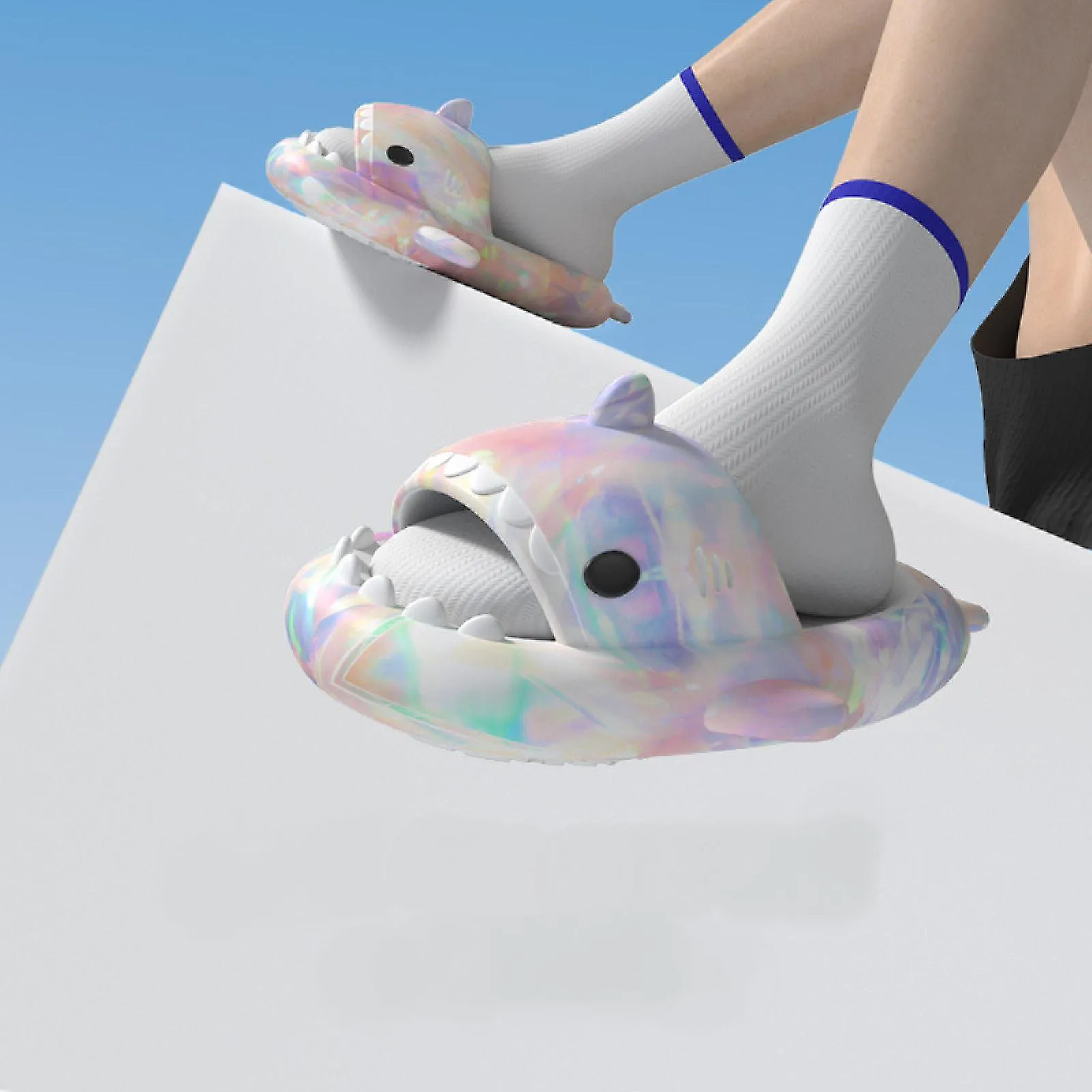 Claquettes Requin Arc-en-ciel – Image 8