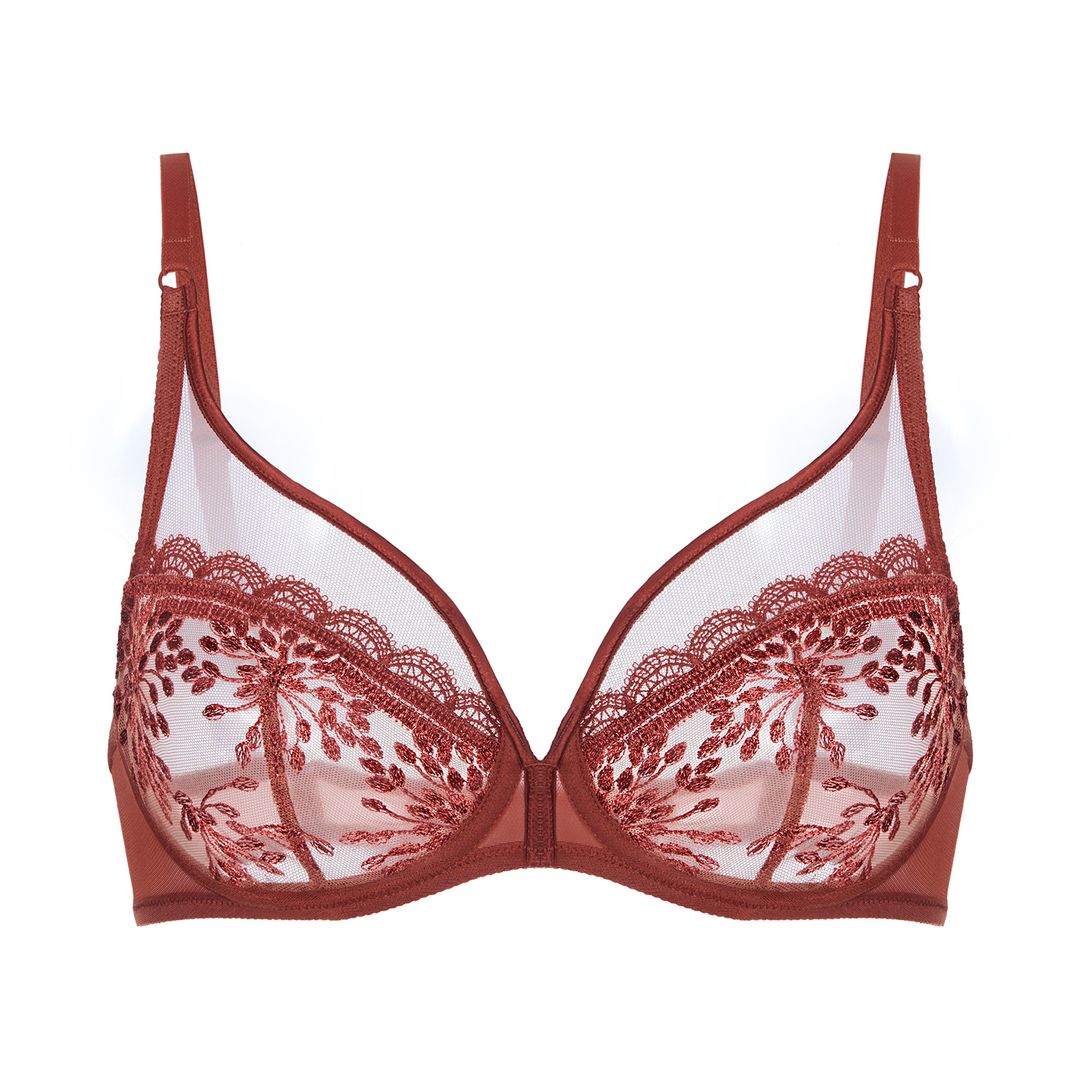 Soutien gorge foulard à armatures, Singulière terre de sienne Simone Perele – Image 2