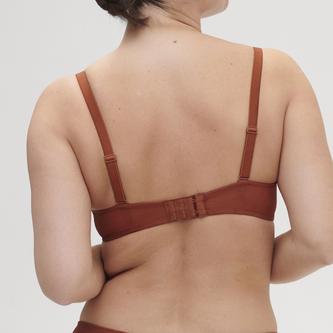 Soutien gorge foulard à armatures, Singulière terre de sienne Simone Perele – Image 3