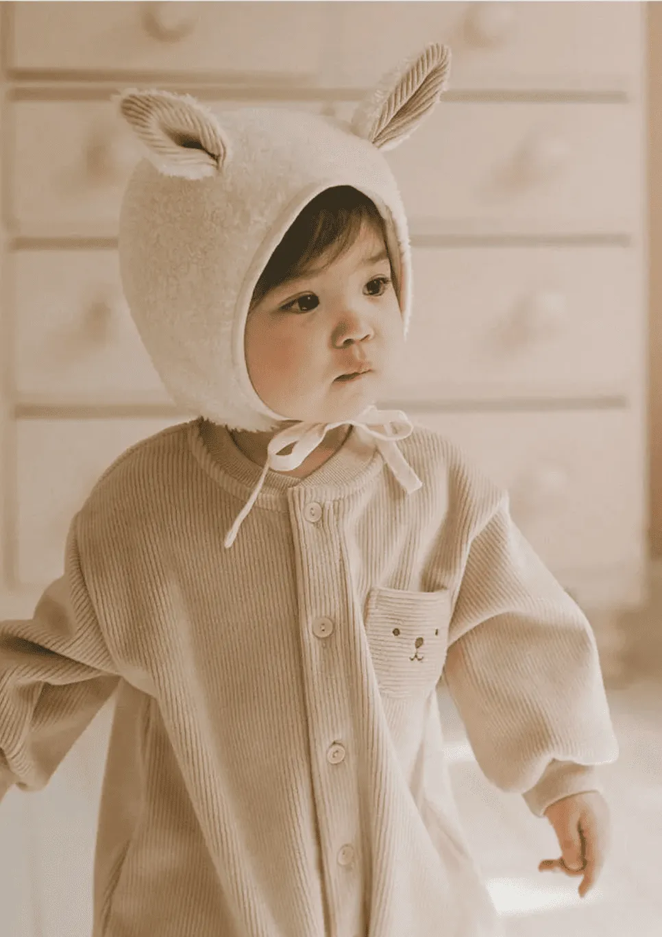 Beguin bébé doublé polaire | Lamb – Image 5