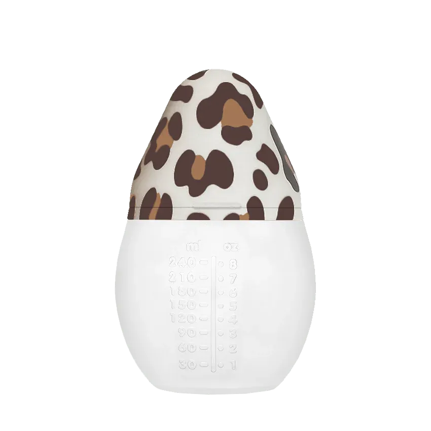Biberon silicone 240 ml | Léopard – Elhee