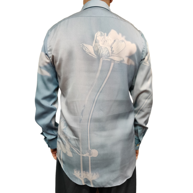 Chemise bleue homme à fleurs Paul Smith – Image 2