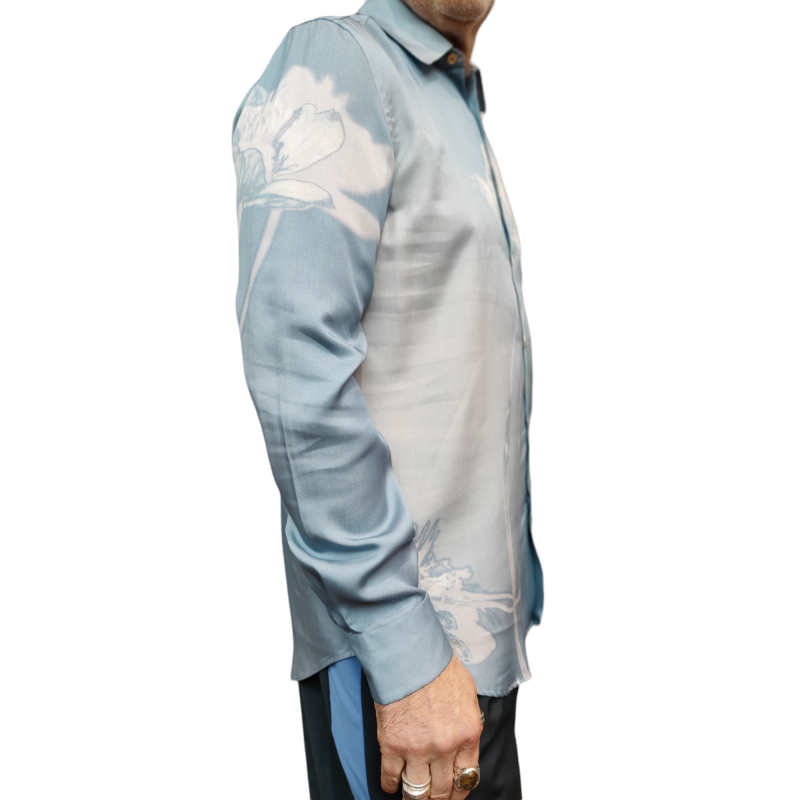 Chemise bleue homme à fleurs Paul Smith – Image 3