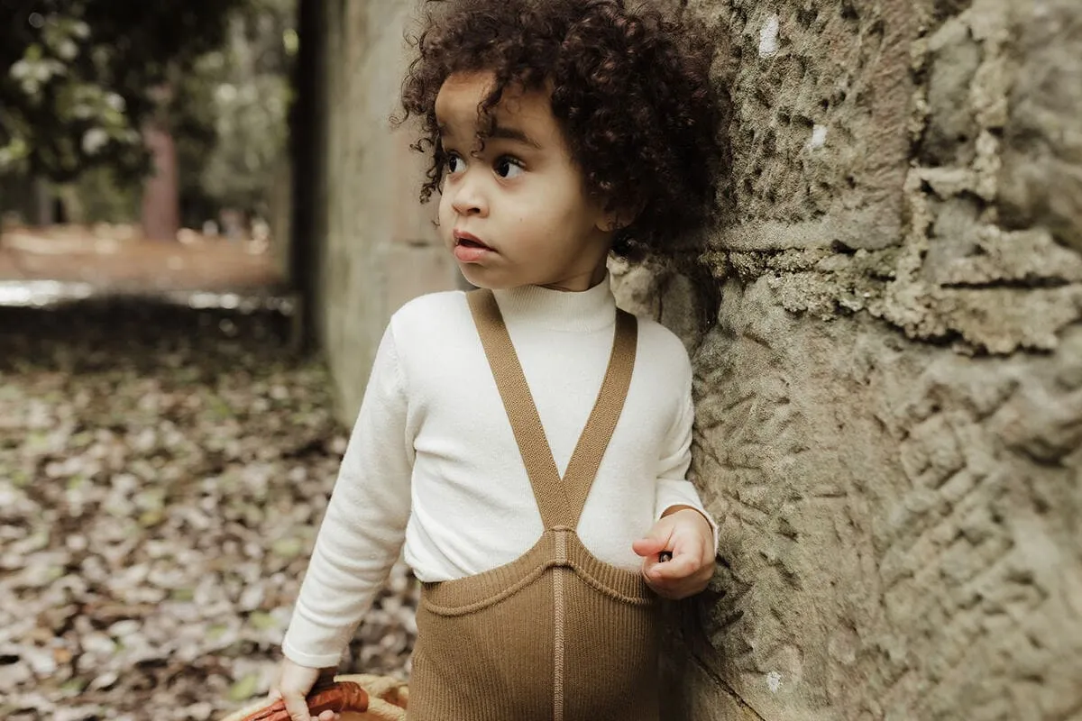 Collants à bretelles bébé enfant | Acorn brown – Silly Silas – Image 5