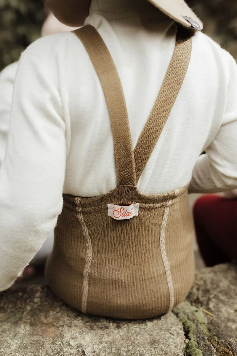 Collants à bretelles bébé enfant | Acorn brown – Silly Silas – Image 6