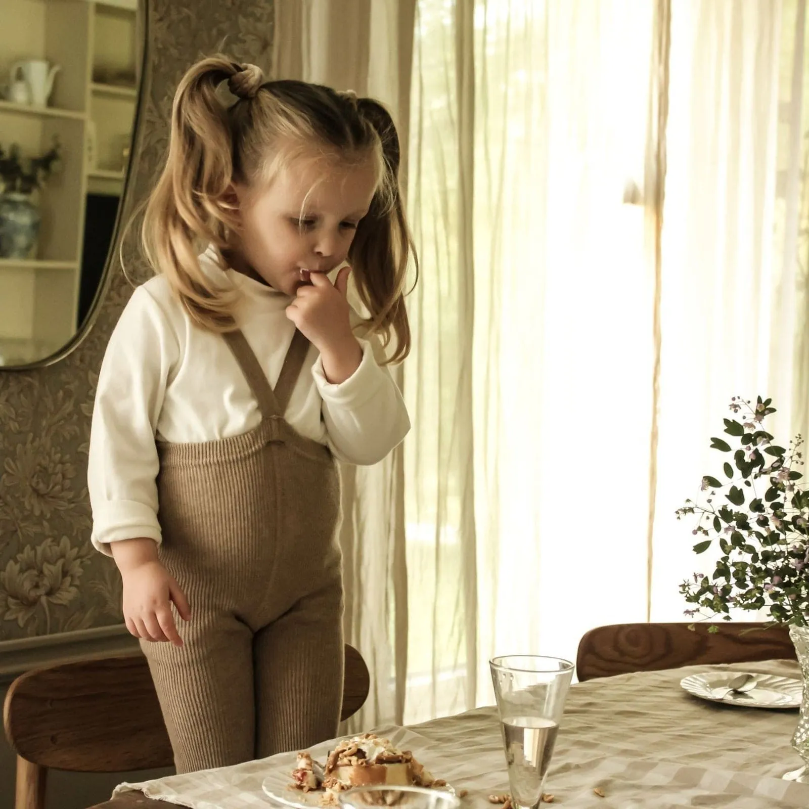 Collants à bretelles rétro sans pieds | Peanut – Silly Silas