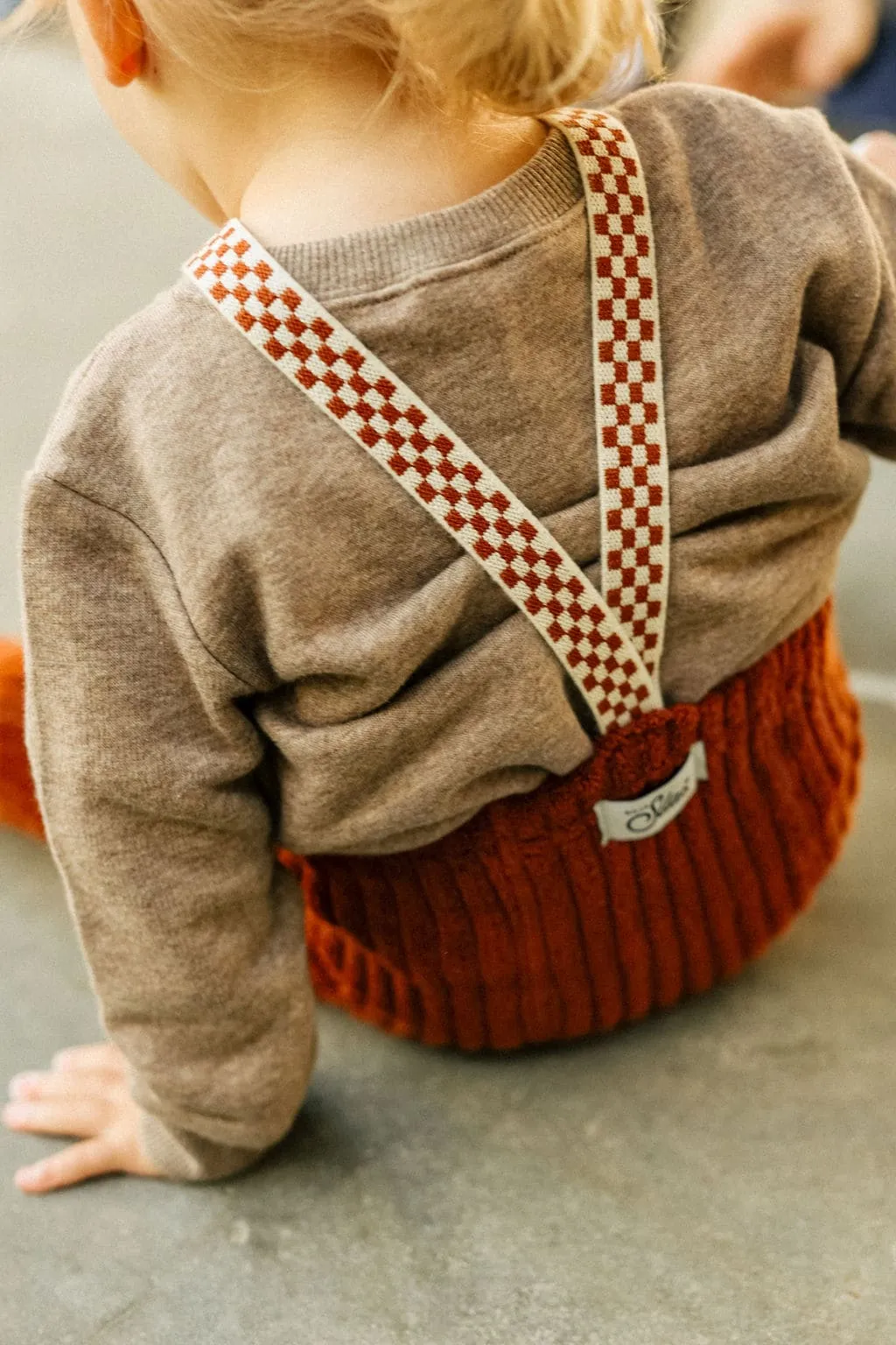 Collants à bretelles Teddy granny | Cinnamon checked – Silly Silas – Image 4