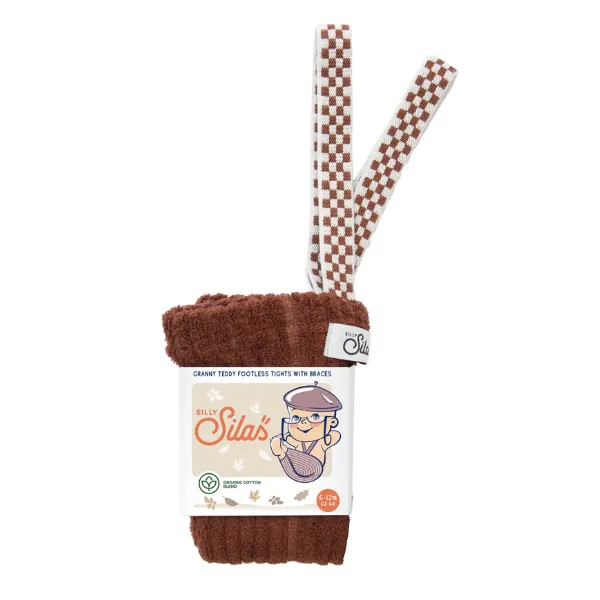 Collants à bretelles Teddy granny | Cinnamon checked – Silly Silas – Image 6