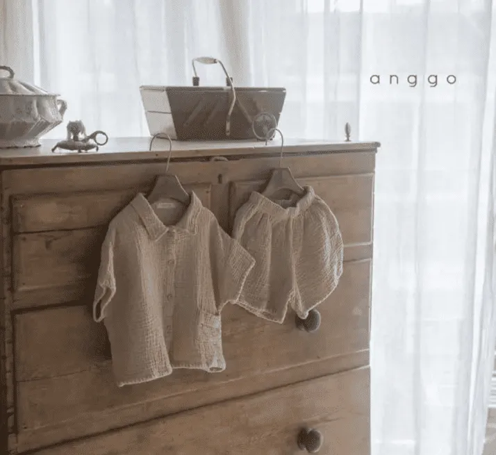 Ensemble oversize enfant | Gaze de coton – Anggo – Image 2