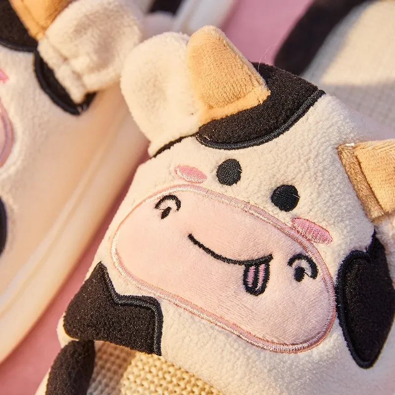 Claquettes Animaux Vache Lin – Image 5