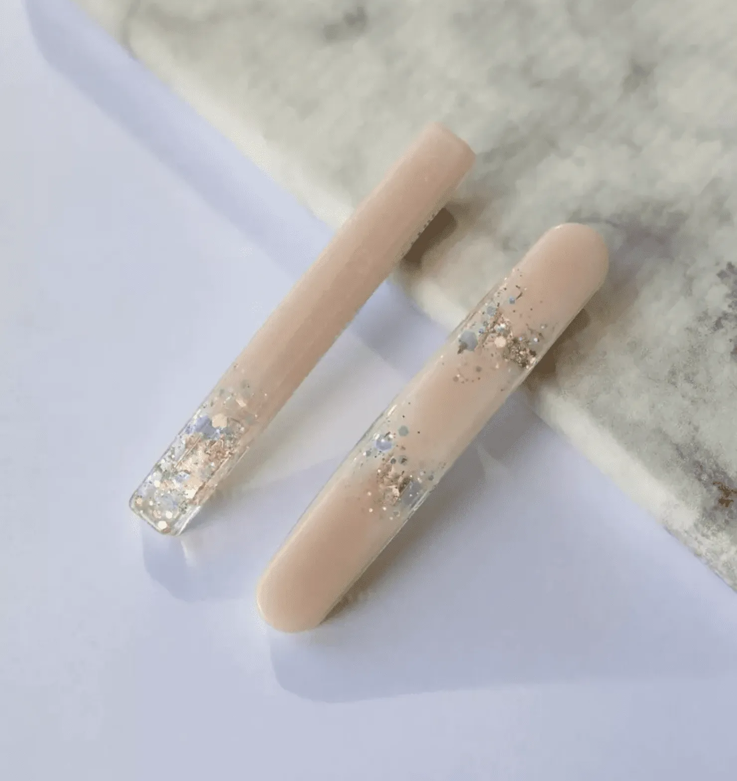 Set barrettes résine à paillettes | Minimal – Gleebee – Image 8