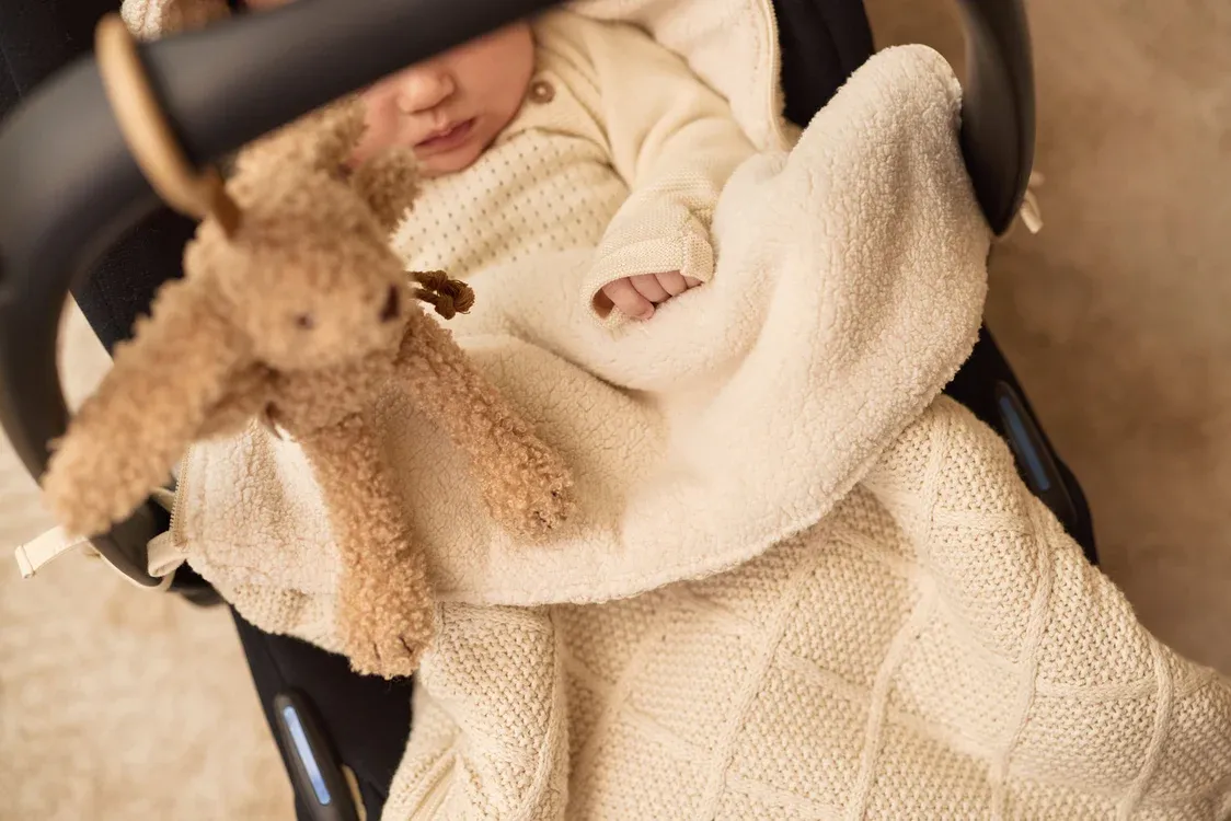 Nid d’ange siège auto | Oatmeal check – Jollein – Image 2