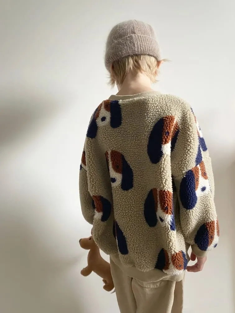 Sweat enfant oversize sherpa | Puppy – Image 4