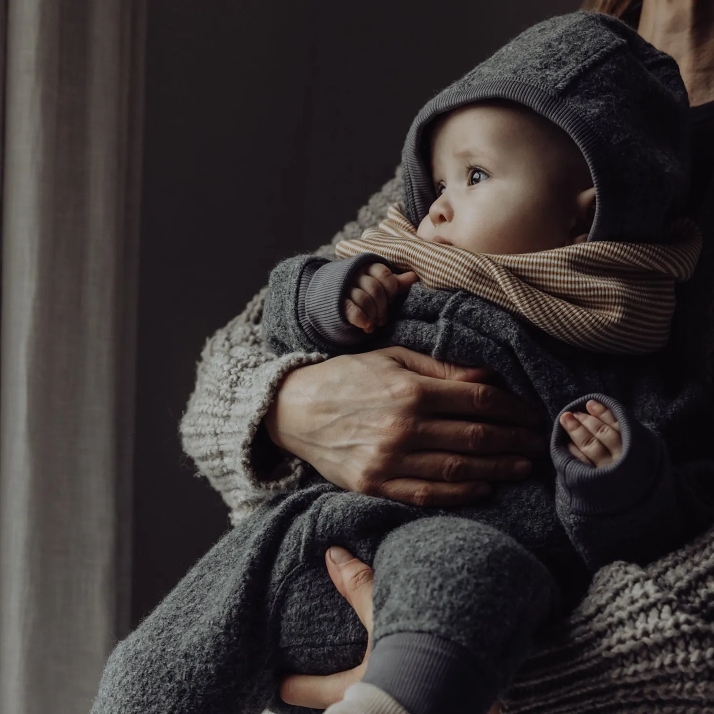 Tour de cou en laine côtelé | Rayures – Finch and fabel – Image 3