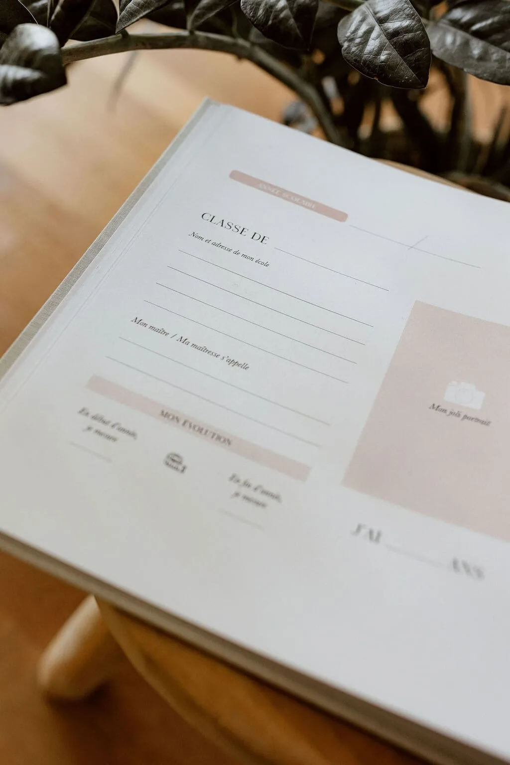 Livre souvenirs école beige | Lin – Zakuw – Image 4