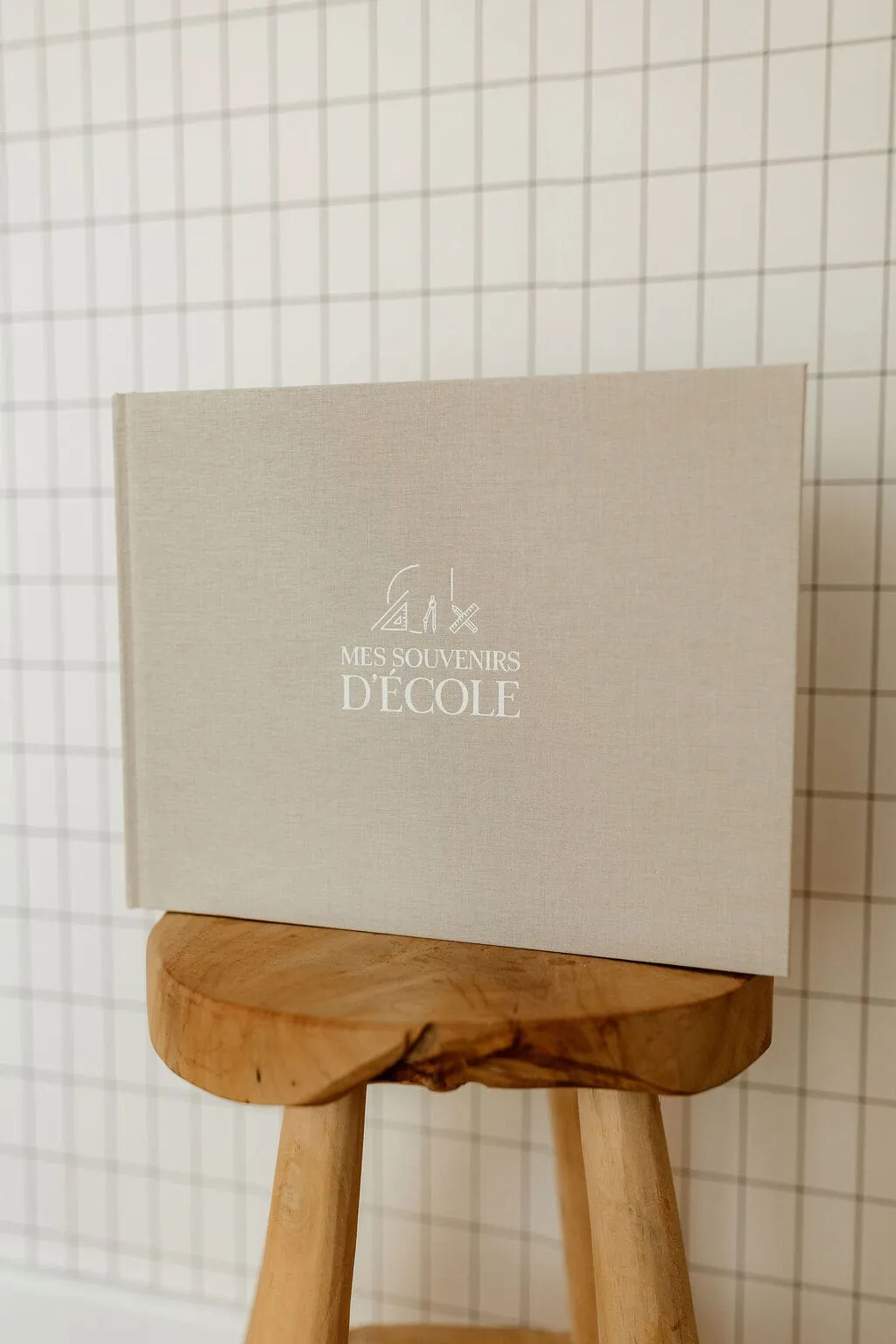 Livre souvenirs école beige | Lin – Zakuw