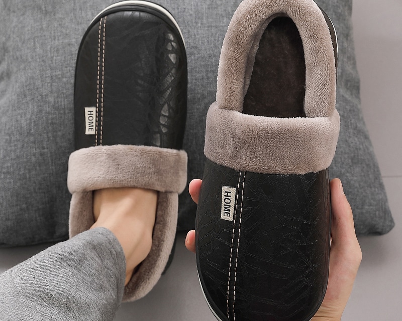 Chaussons orthopédique en cuir pour homme – Image 3