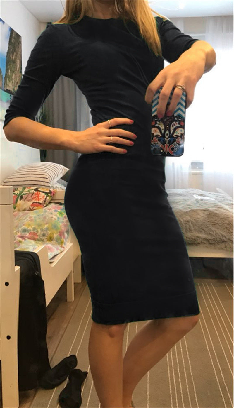 Robe Pin-Up fourreau mi-longue – Image 4