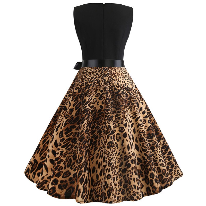 Robe Guinguette motif léopard – Image 4