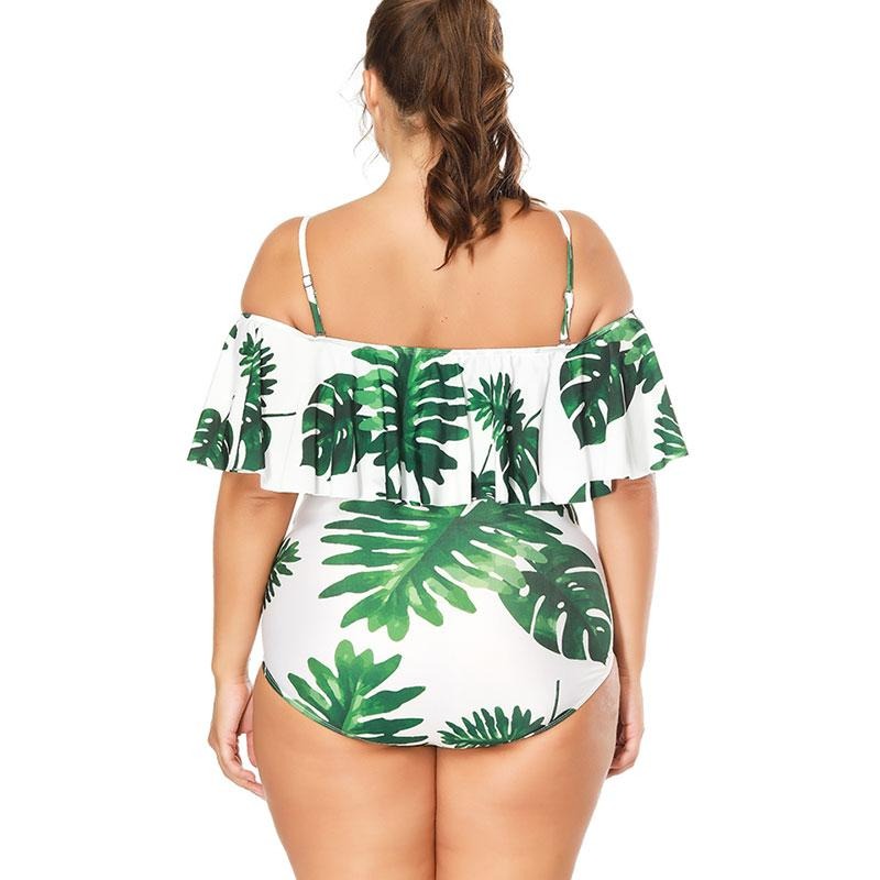 Maillot de bain une pièce rétro pour femme grande taille – Image 3