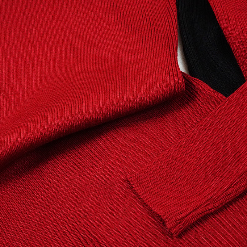 Robe vintage moulante à col roulé – Image 3