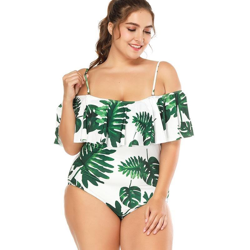 Maillot de bain une pièce rétro pour femme grande taille
