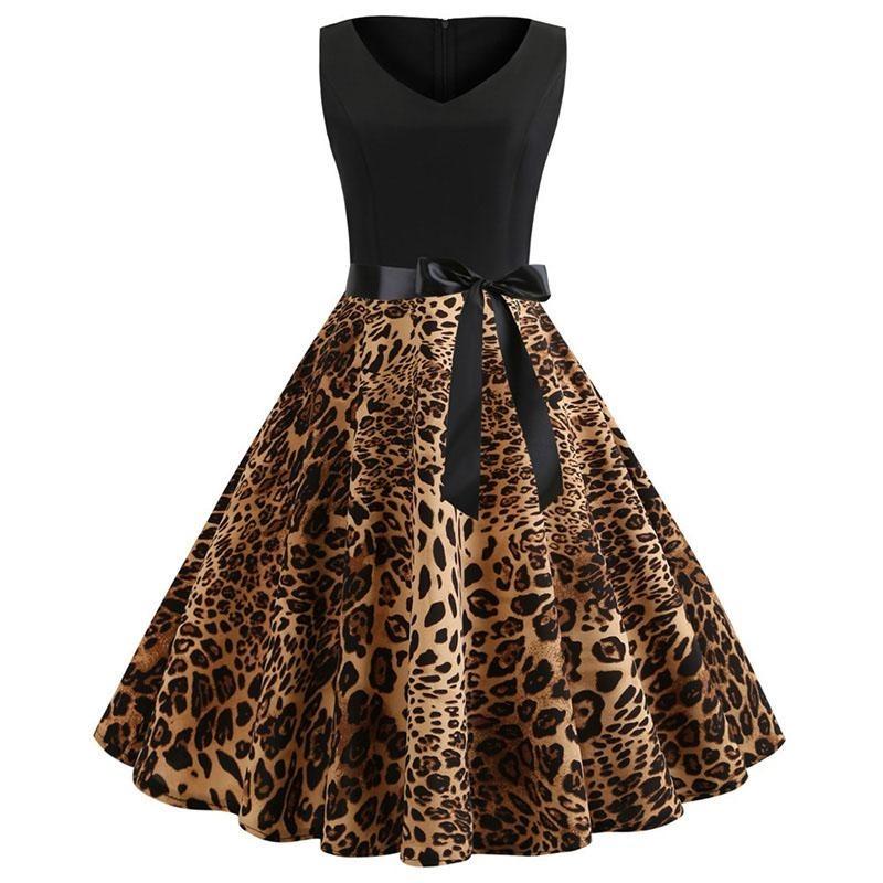Robe Guinguette motif léopard – Image 2