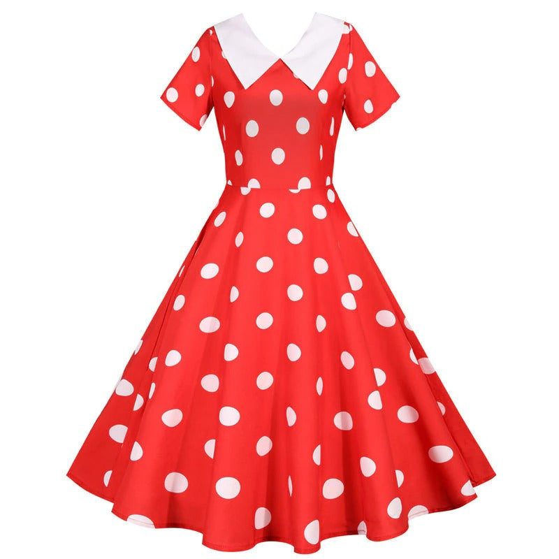 Robe Pin-Up Rockabilly rouge