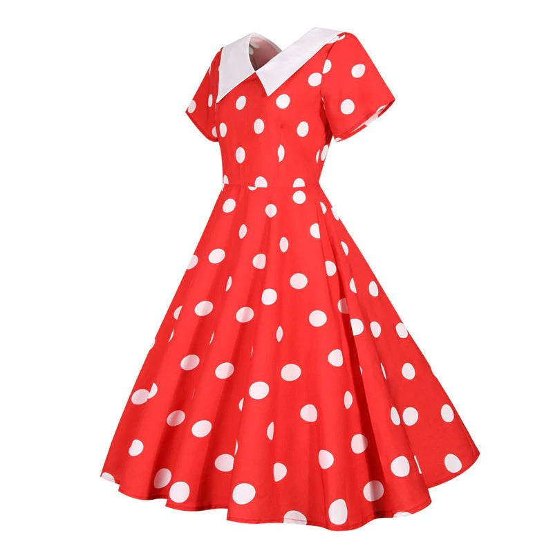Robe Pin-Up Rockabilly rouge – Image 3