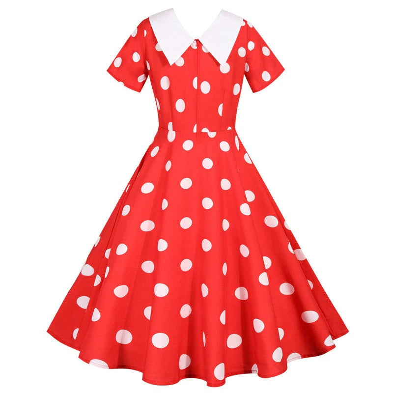 Robe Pin-Up Rockabilly rouge – Image 4