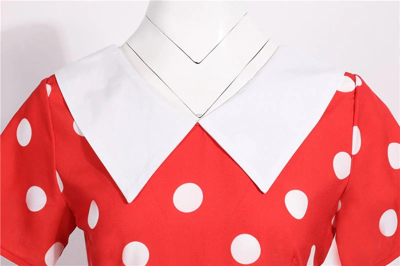 Robe Pin-Up Rockabilly rouge – Image 5