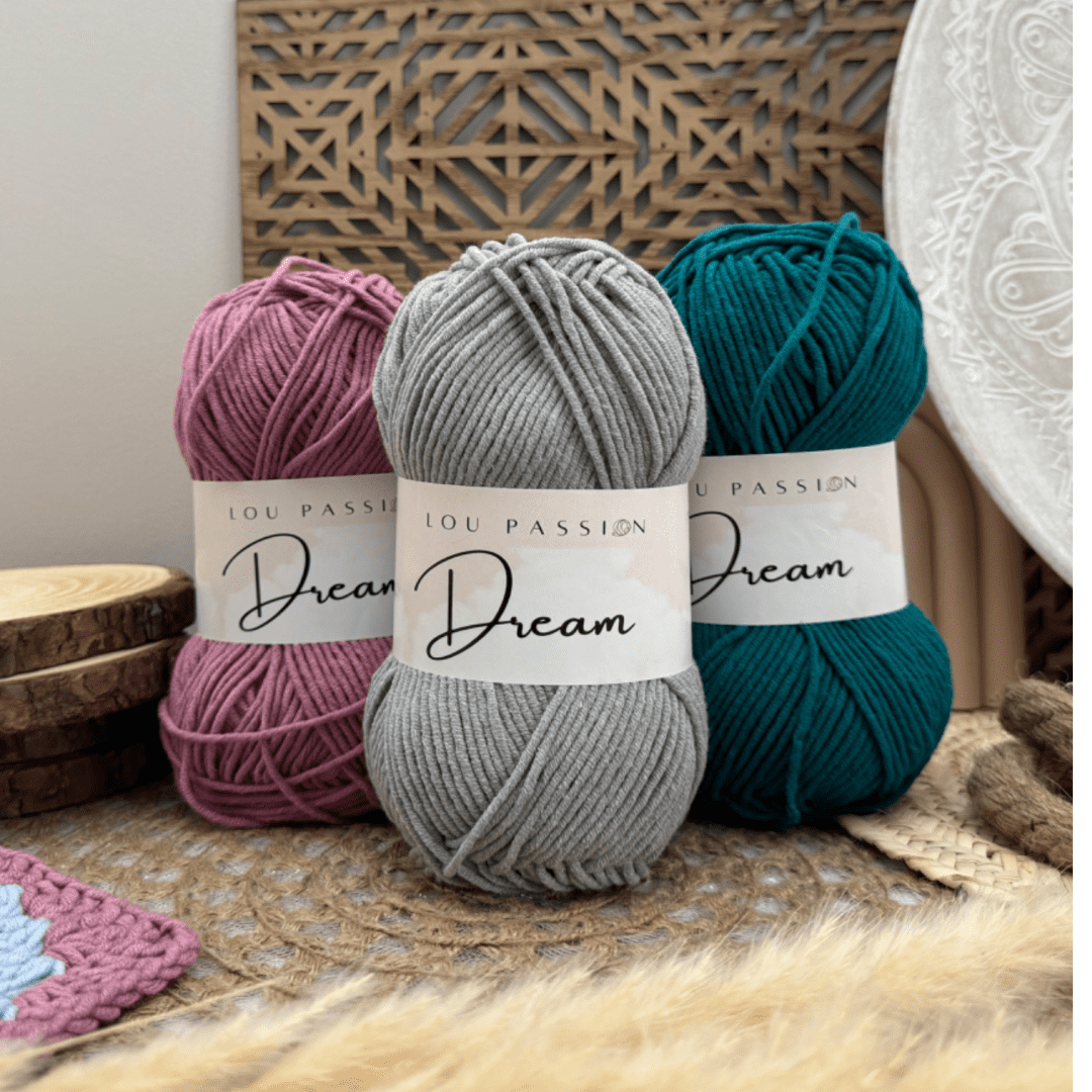 Pelote Dream 100gr-160 m Rose bébé 18 – Image 2
