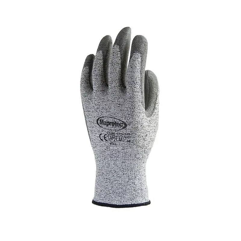 Gant de chantier bonne dexterité enduction UHMWPE, paume et bouts de doigts
